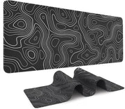 Matrice per tastiera e mouse - Progettato con contorni del terreno - Dimensioni extra grandi - Base antiscivolo - Bordo rigido - Adatto per tastiere e mouse - Matrice per tastiere e mouse - Ideale per uso domestico e ufficio - 400*900*2MM