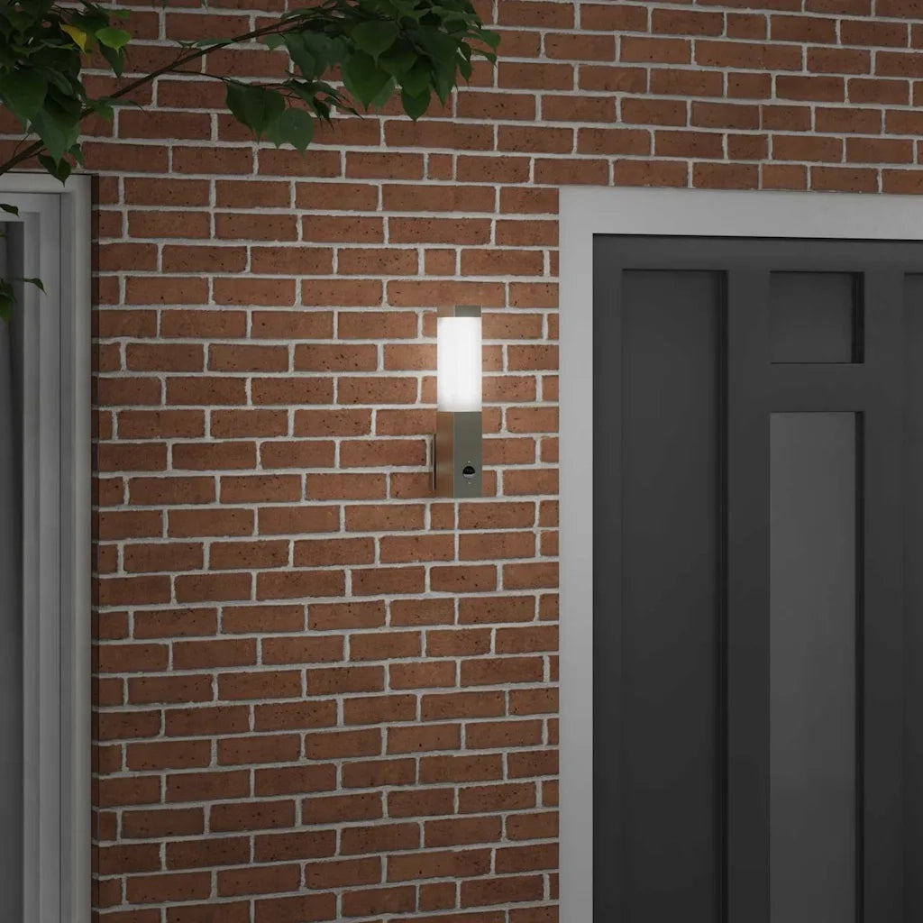 Lampada da Parete Esterna Argento 10.5 x 6 x 33 cm CFW8620235