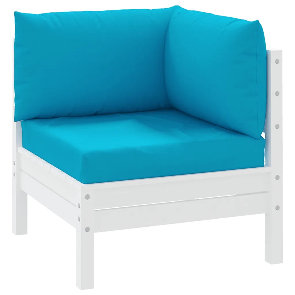 Cuscini per Pallet 3 pz | Cuscini per sedie Azzurro in Tessuto Oxford