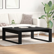Tavolino da caffÃ¨  Nero Rovere 100x100x35 cm in legno ingegnerizzato