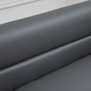 Divano 2 Posti 164x71x75 cm in PVC Grigio