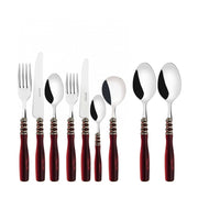 ARIANNA Ghiera Argento Anticato, Posate Set 44 Pz, Scatola