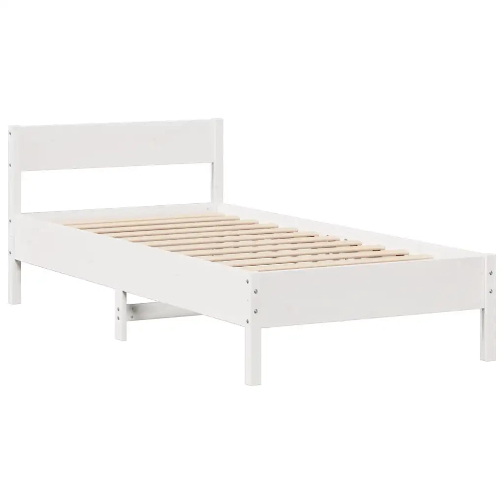 Letto con Libreria senza Materasso 75x190 cm in Legno Pino 3322973