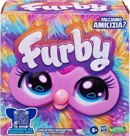 Furby Tie Dye, Giocattolo di Peluche interattivo - Versione Italiana,Hasbro,Eta 6+