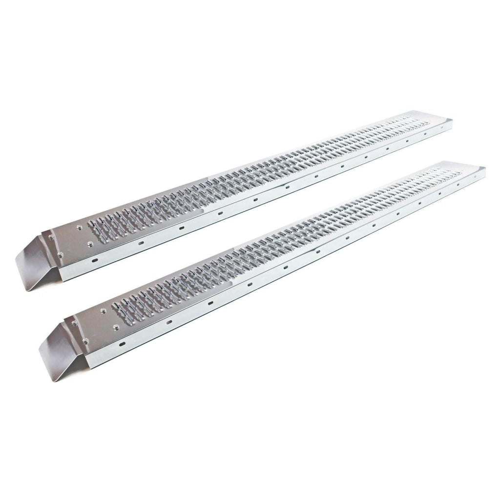 2x Rampa di carico 160x22,5x4,5cm 400kg binario di collisione in acciaio zincato 16_0001221