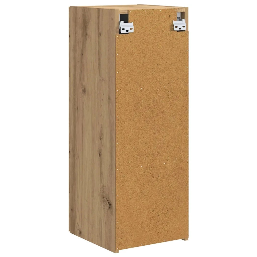 Mobile TV da parete-Mobile TV a Muro-Credenza TV Rovere Artigianale 30 x 31 x 80 cm