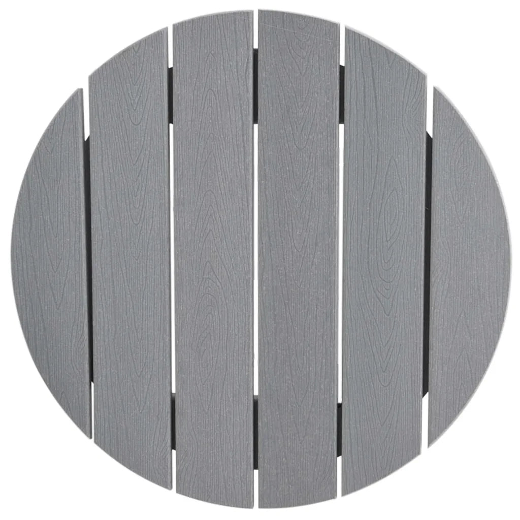Set Bar da Giardino 3 pz | Set Salotto da Giardino Grigio chiaro HDPE