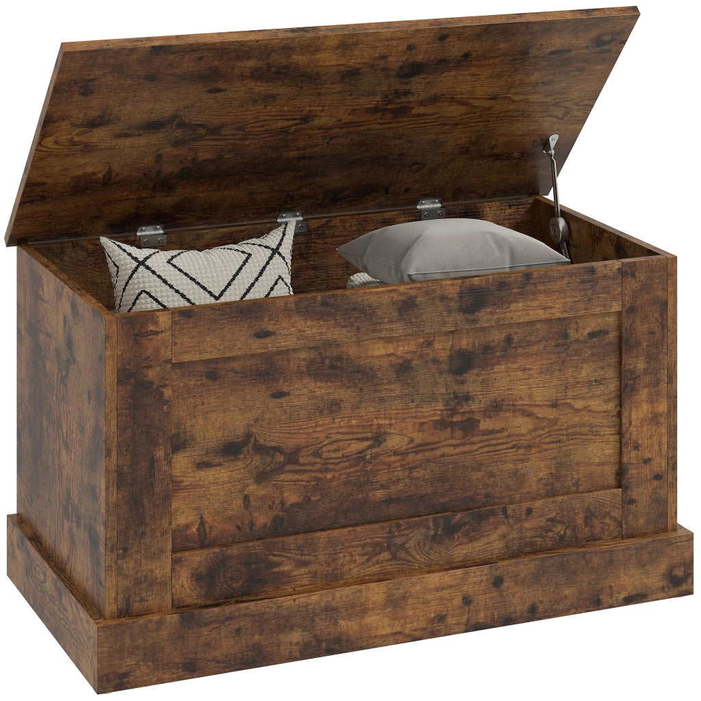 Cassa di legno per giocattoli ¨C zephmum ¨C marrone 80x40x45