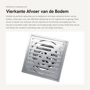Disimpegno Flessibile in Acciaio Inossidabile - Pluggo di Scarico - Stopper di Scarico - Disimpegno di Scarico - Doccia - Resistente ai Capelli e Duraturo 150x150 mm - Flessibile di Scarico