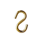 Gancio a S Ã˜ 4 mm. in ferro ottonato - 15 pz.