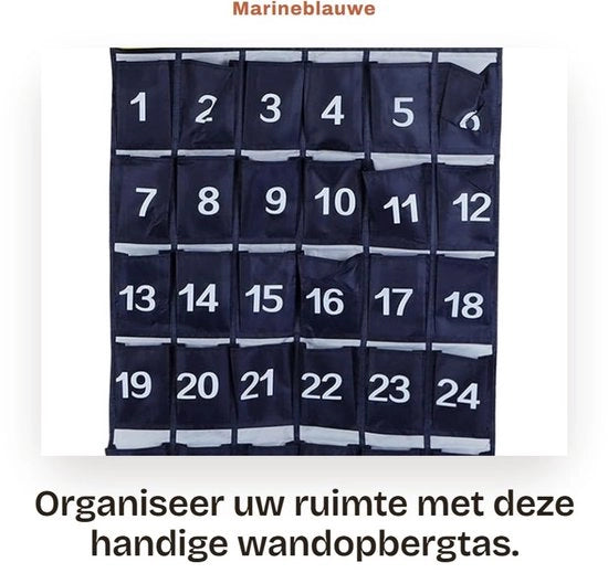 Organizzatore di parete per 30 cassette - Ospita telefoni e accessori - Dimensioni 79 x 60 cm