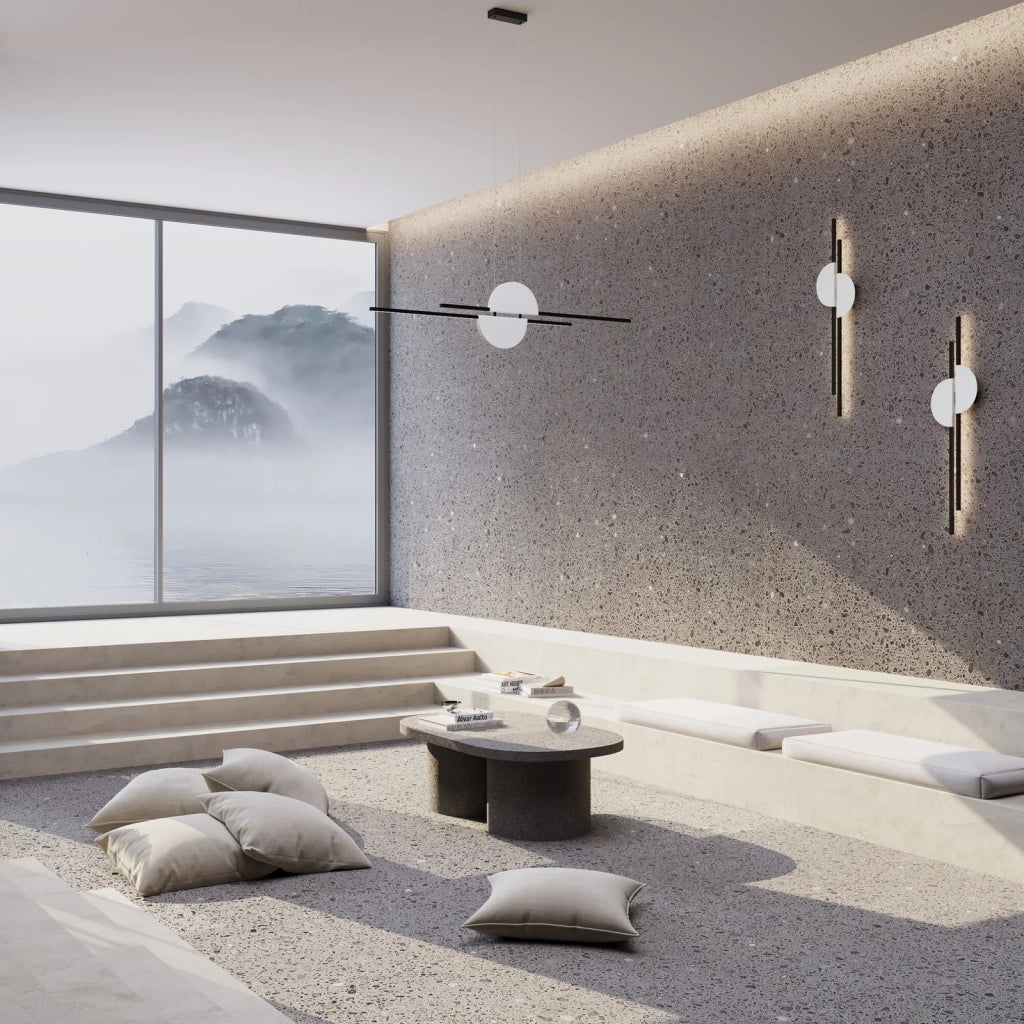 Maytoni applique moderna Skyline 2 luci LED integrato nero metallo