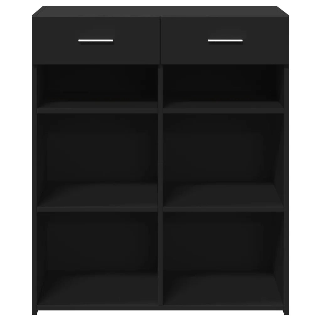 Credenza Nera 80x42,5x93 cm in Legno Multistrato 3281477