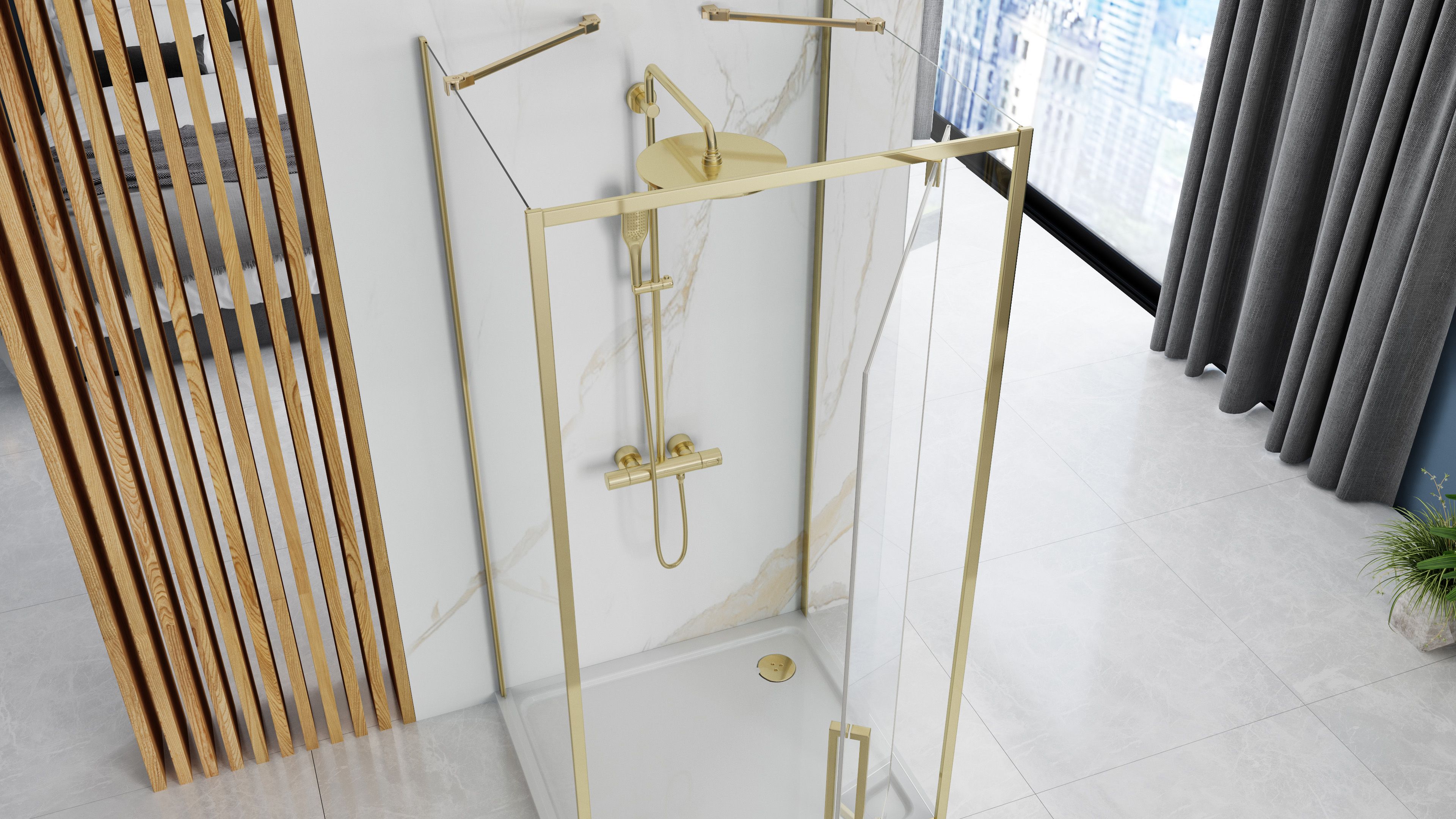 Cabina Doccia Ad Angolo Rapid Swing 100x80