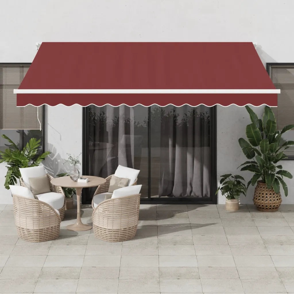 Tenda da Sole Retrattile Automatica con LED BordÃ² 400x350 cm