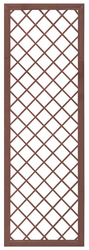 Traliccio Fisso con Cornice per Giardino Verdemax 180x60 cm in Metallo Corten