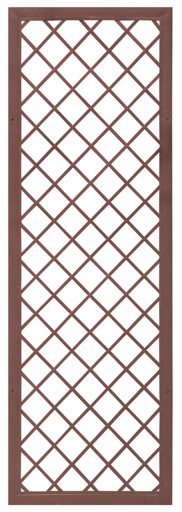 Traliccio Fisso con Cornice per Giardino Verdemax 180x60 cm in Metallo Corten