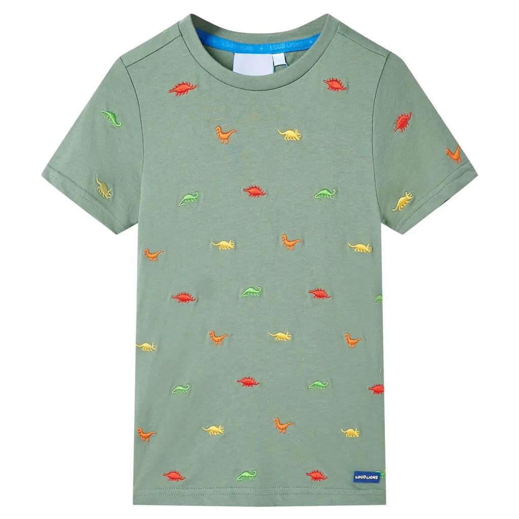 Maglietta da Bambino a Maniche Corte Cachi 116cod mxl 110445