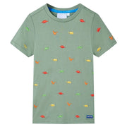 Maglietta da Bambino a Maniche Corte Cachi 116cod mxl 110445