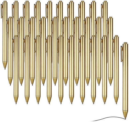 30 Balpennelli Intrebbili a Sfondo Giallo con Inchiostro Nero