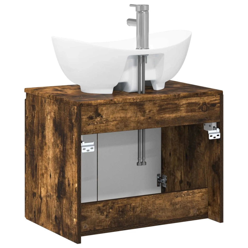 Set di mobili per il bagno Rovere Fumo Legno ingegnerizzato 3404345