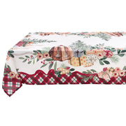 Tovaglia Natalizia Shabby Chic in Cotone La Patisserie Blanc Mariclò Formato: 160x160 cm