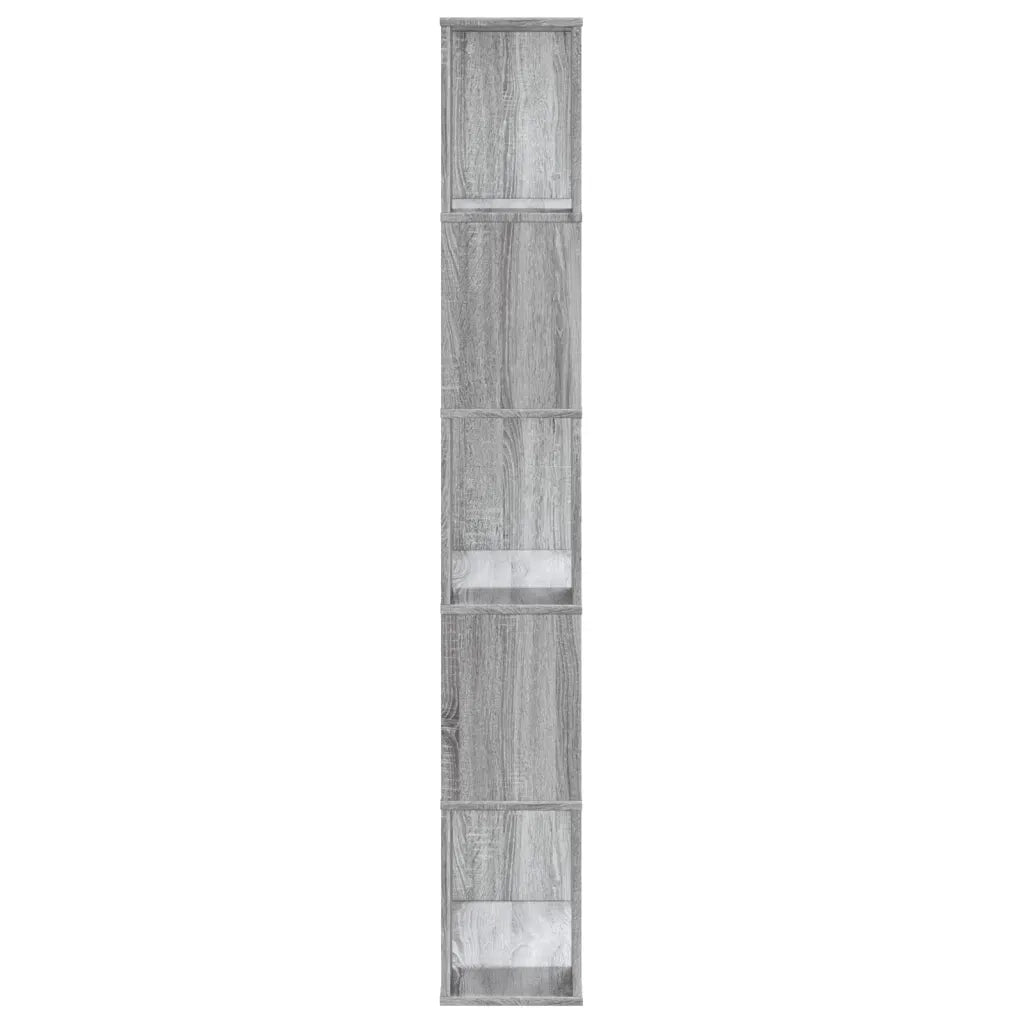 Libreria 5 Ripiani Grigio Sonoma 80,5x23,5x162,5cm Multistrato 852776
