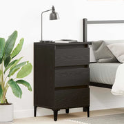 Armadio da Notte Rovere Nero 45 x 35 x 44 cm Legno multistrato 863439