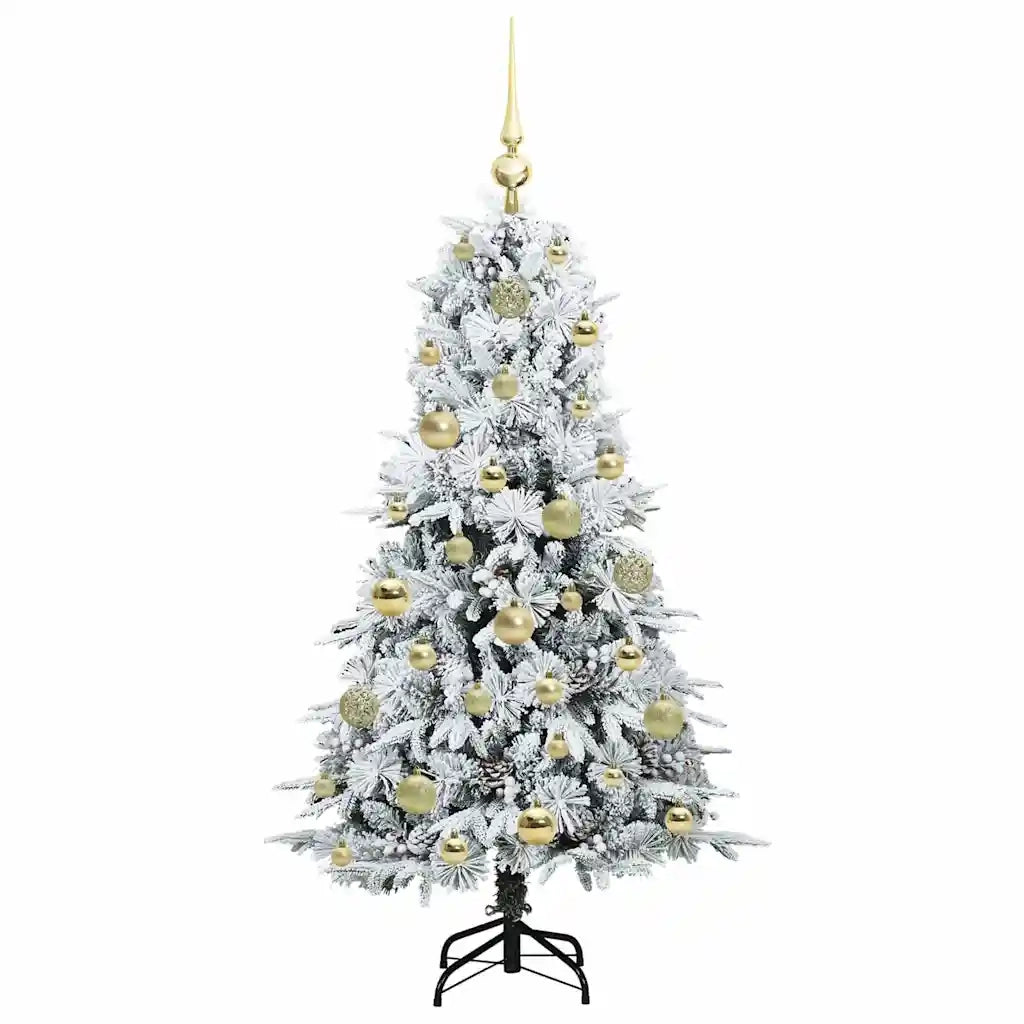 Albero di Natale Artificiale con Rami Pieghevoli Bianco 120 cm 3397462