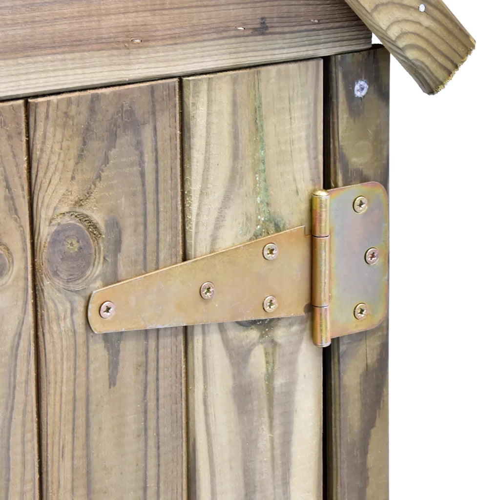 Capanno da Giardino con Porta 69,5x32x178 cm in Pino Impregnato 46358