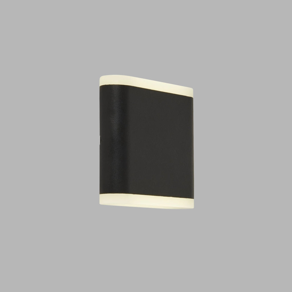 Applique Da Esterno Stratford Alluminio Bianco Policarbonato Nero Led 4W 4000K