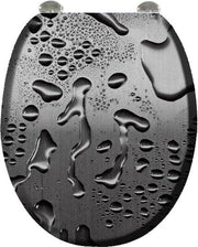 Sedile WC Designer - scharnieri stabili - Materiale Legno - Modello [modello] - Sedile WC Brillante