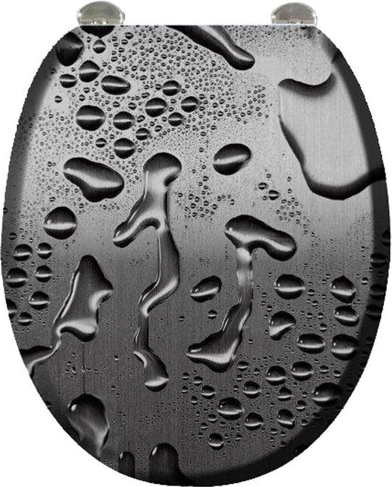 Sedile WC Designer - scharnieri stabili - Materiale Legno - Modello [modello] - Sedile WC Brillante