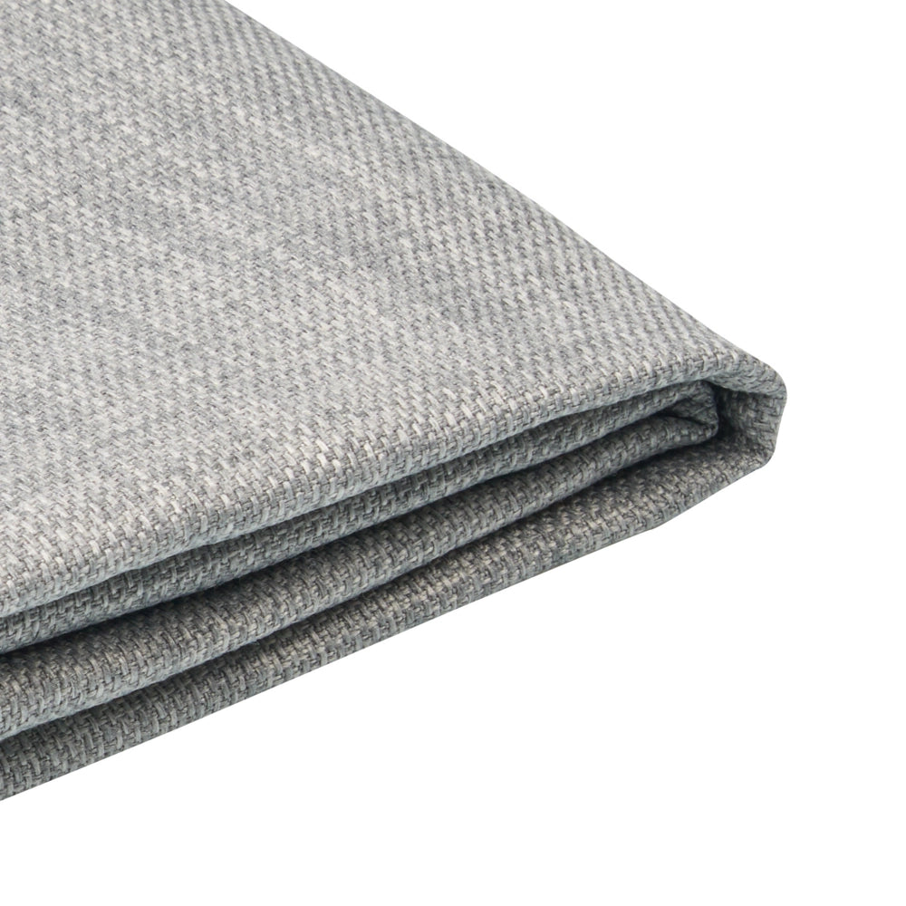 Fodera per telaio letto in velluto grigio chiaro 90 x 200 cm Sfoderabile Lavabile stile retrò
