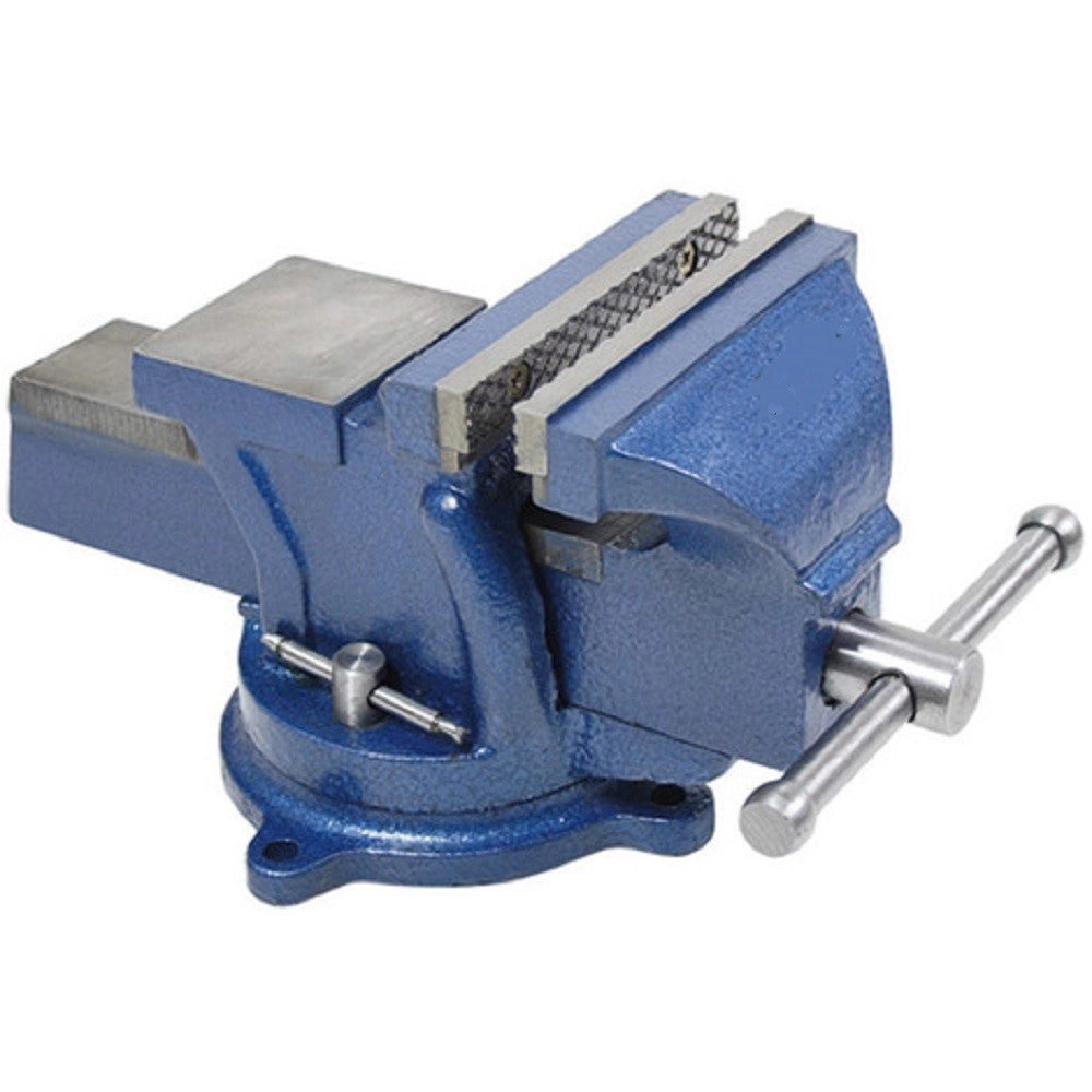 Trade Shop - Morsa Da Banco Girevole 150 Mm Incudine Professionale In Ghisa E Acciaio -