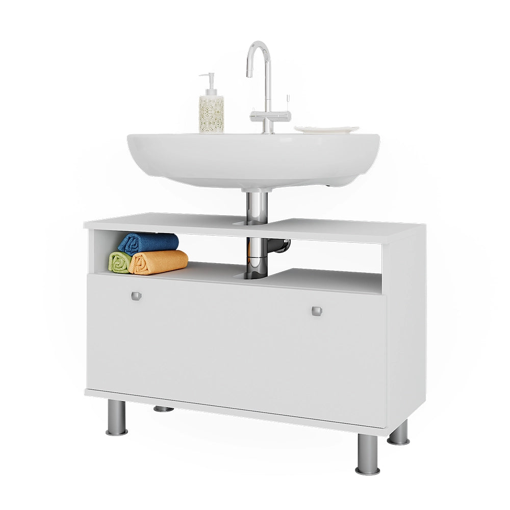Vicco Mobile sottolavabo per bagno Bianco 80.2 x 54 cm con cassetto