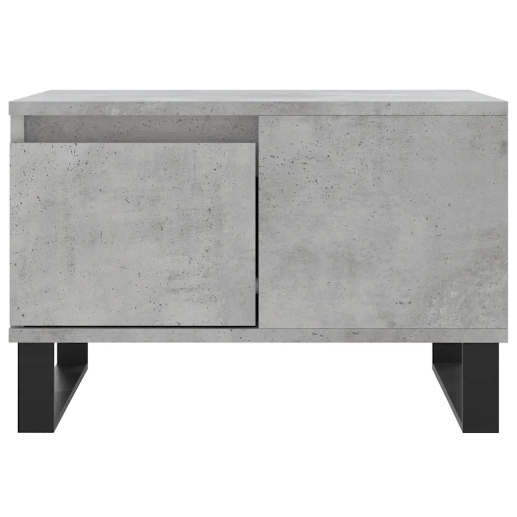 Tavolino salotto | Tavolino da caff¨¨ | Tavolino da Soggiorno Grigio Cemento 55x55x36,5 cm Legno Multistrato