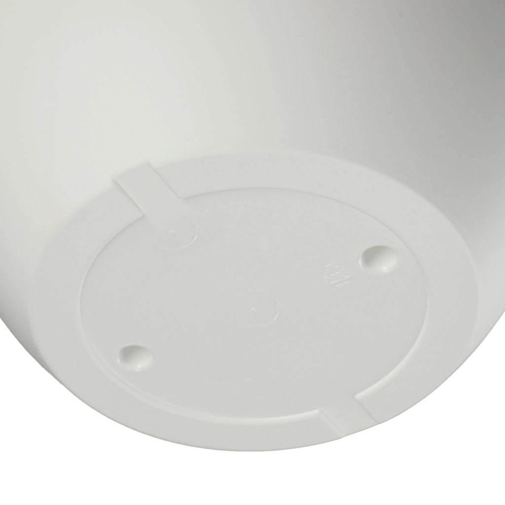 KADAX Vaso da fiori da giardino, copertura rotonda 30 cm, bianca