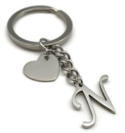 Hanger a Lettera con Cuore | A-Z Lettere | Hanger Manuale in Acciaio Inossidabile | Iniziale del Nome Regalo Partner Amico Amica
