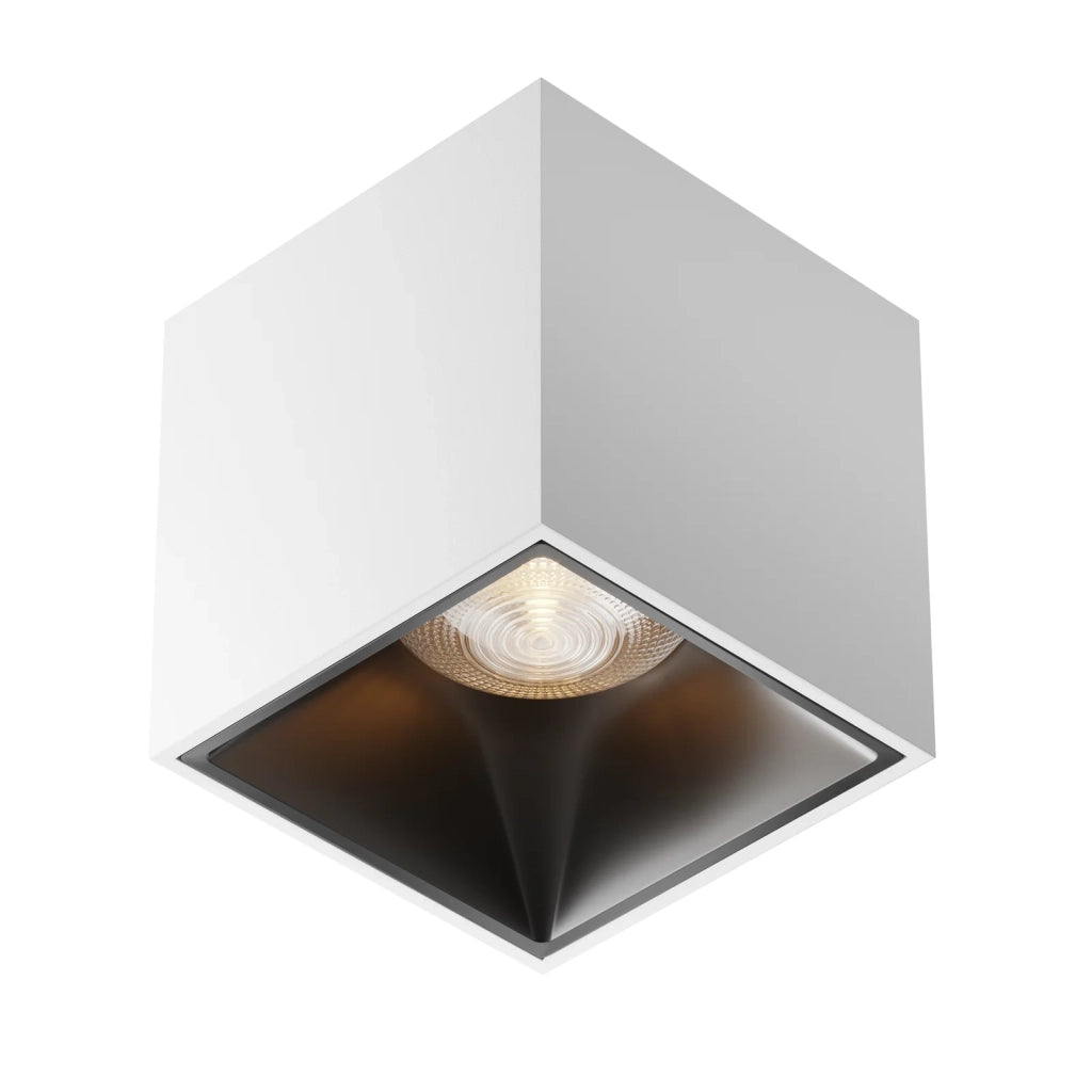 Maytoni Lampada da soffitto moderna Alfa LED 1 luce LED integrato bianco metallo