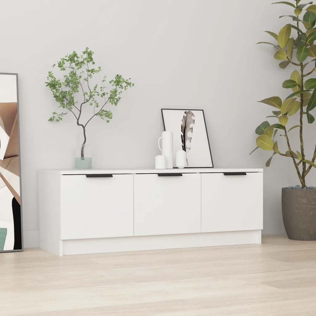 Mobile TV | Armadietto TV | Mobile Porta TV Bianco 102x35x36,5 cm in Legno Multistrato