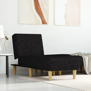 Chaise Longue in Tessuto Nero 352800