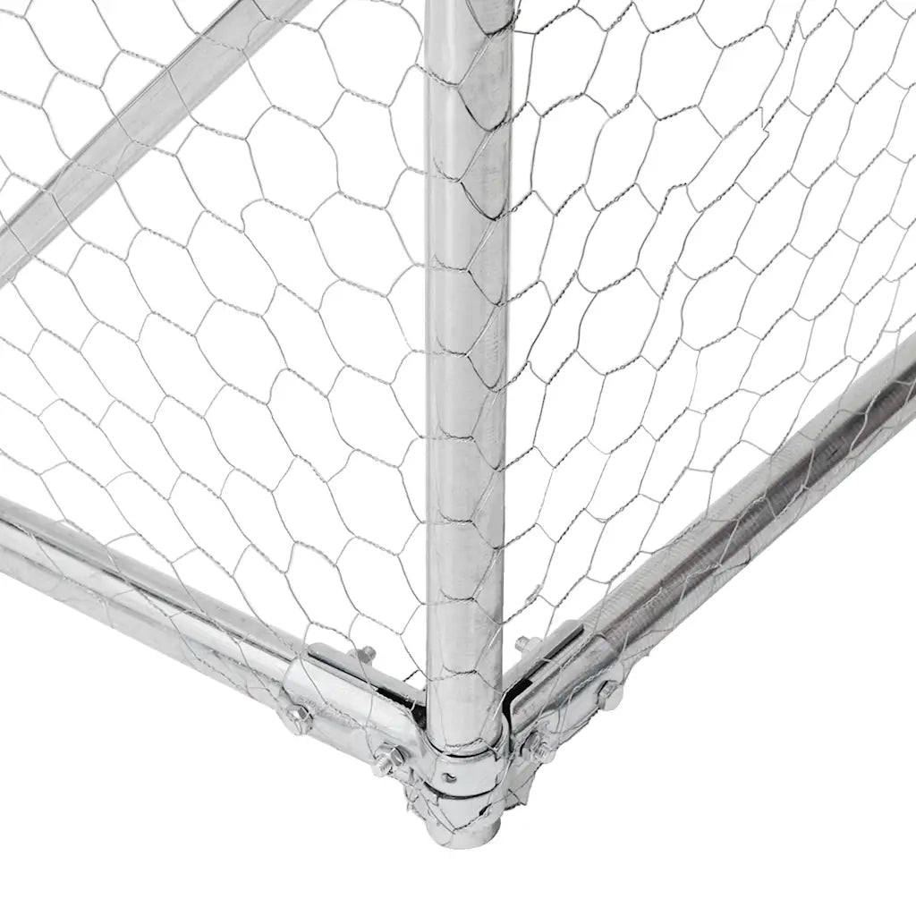 vidaXL Recinto per Polli con Tetto 2,5x4x2,25 m in Acciaio Zincato