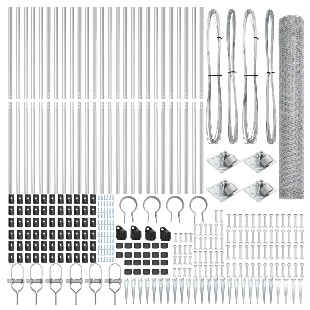 Recinzione Esagonale  1.2x50 m Acciaio Zincato
