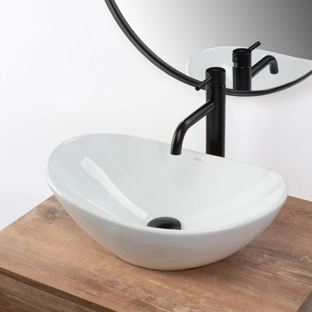Lavabo Da Appoggio Rea Royal Mini White
