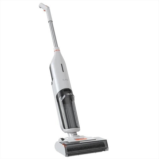 Staio 2 in 1 Stufatore - Asciugamano per Pavimenti - Dweil Elettrico - Pulitore di Macchie - Pavimenti Duri - Auto Pulente - Doppio Serbatoio d'Acqua - Bianco