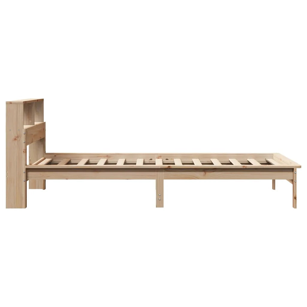 Letto Libreria senza Materasso 100x200 cm in Legno di Pino