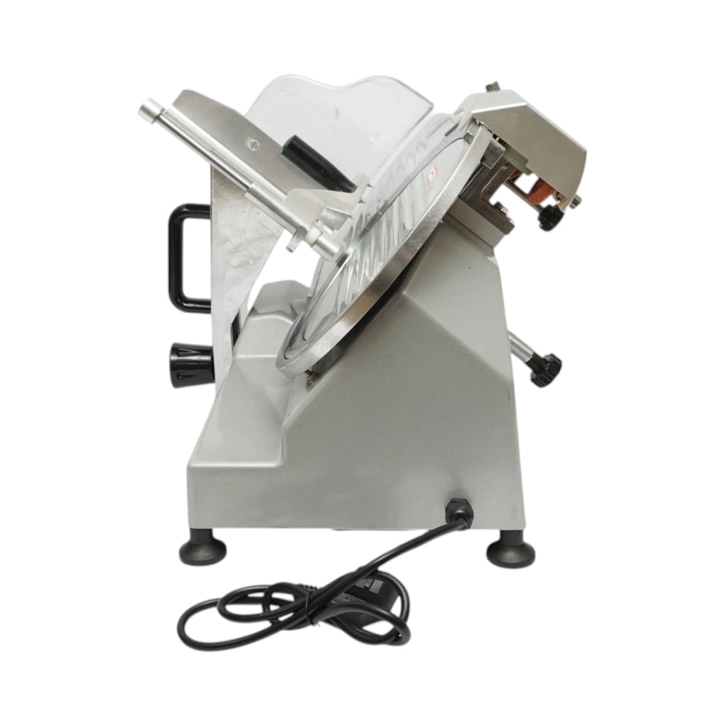 Affettatrice elettrica per carne e salumi 150W, 220V, spessore regolabile 0,2-12mm, diametro lama 250mm