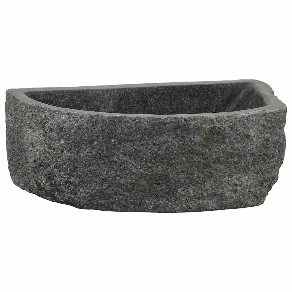 vidaXL Lavabo a parete Grigio (38-45) x (30-35) x 15 cm