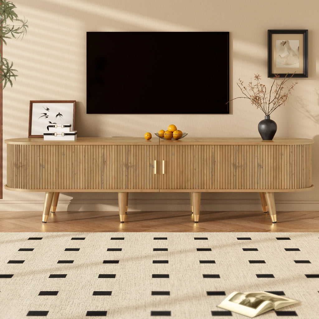 Mobile TV con ante scorrevoli, mobile TV, supporto TV, mobile TV basso, supporto per TV. Design unico.
